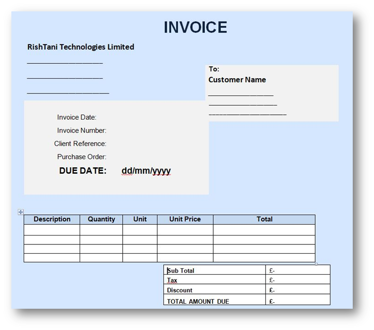 Get paid with invoices
